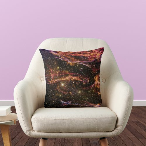 Cygnus Loop Nebula Throw Pillow