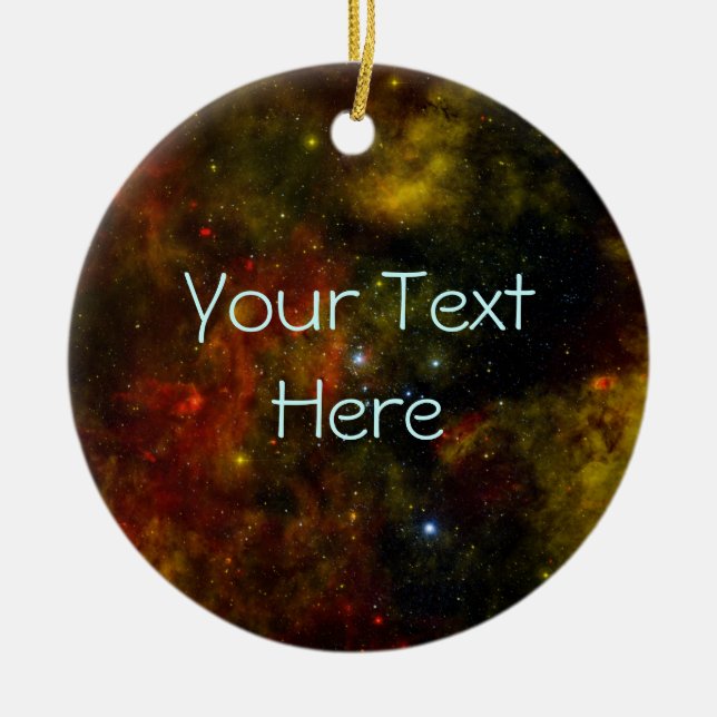 Cygnus OB2 Star Cluster Ceramic Ornament (Front)