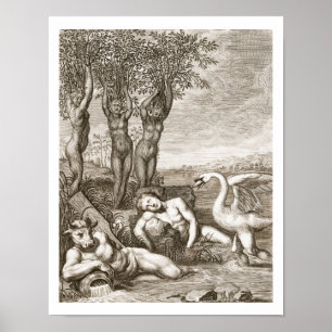 Cygnus Transformed into a Swan and Phaeton's Siste Poster