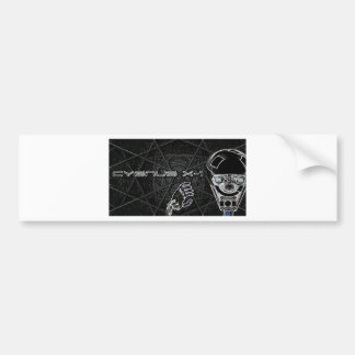 Cygnus X-1  robot logo black T's & bit's Bumper Sticker