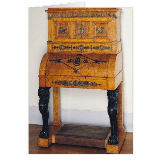 Cylinder front writing desk cards (Front)