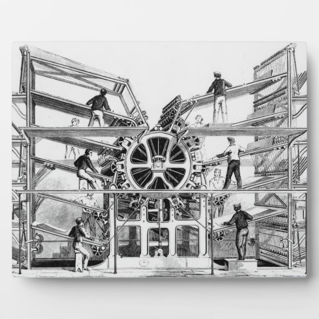 Cylinder printing press invented by Richard March Plaque (Front)