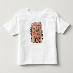 Cylindrical depicting a deity with speech curls toddler t-shirt