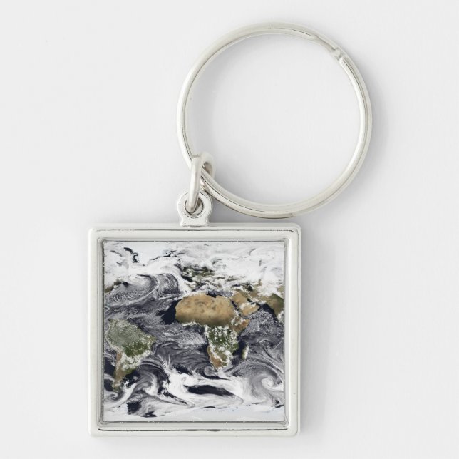 Cylindrical equidistant projection keychain (Front)