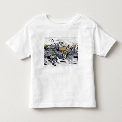 Cylindrical equidistant projection toddler t_shirt