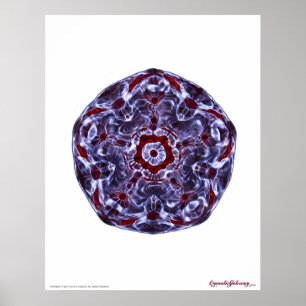 Cymatics 5 pointed star poster