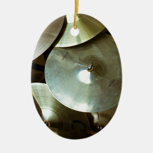 Cymbal Chandelier Ceramic Ornament (Front)