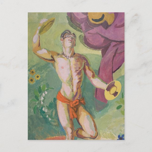 Cymbal Player Postcard (Front)