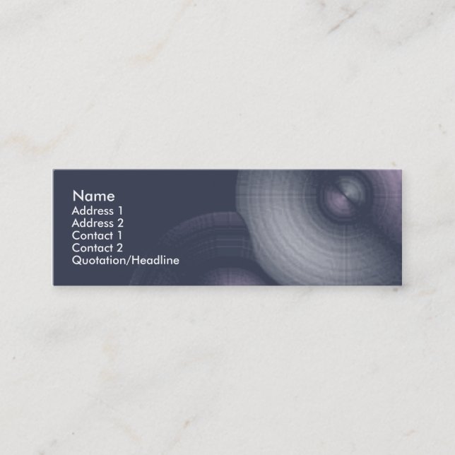 Cymbalism I Mini Business Card (Front)