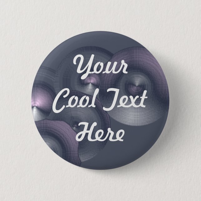 "Cymbalism II" Template Pinback Button (Front)