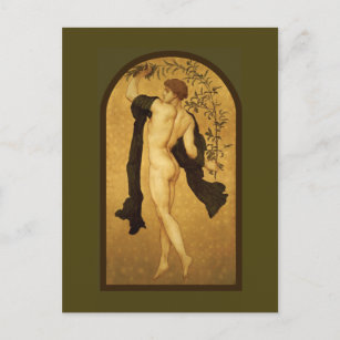 Cymbalists by Lord Frederic Leighton Fine Art Gay Postcard