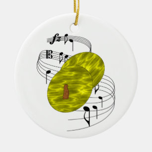 Cymbals Ceramic Ornament