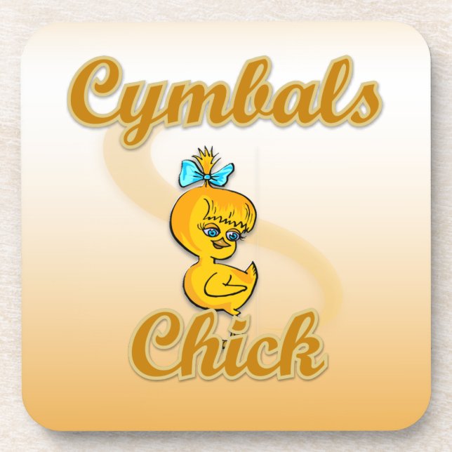 Cymbals Chick Drink Coaster (Front)