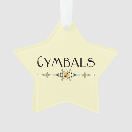 Cymbals Decorative Line Ornament