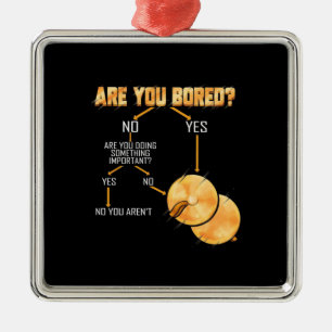 Cymbals Drummer Are You Bored Metal Ornament