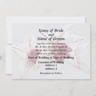Cymbidium Baltic Dew Freckle Face Wedding Products Invitation