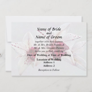 Cymbidium Baltic Dew Freckle Face Wedding Products Invitation