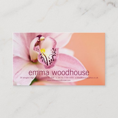 Cymbidium Orchid Business Card Templates