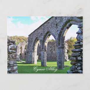 CYMER ABBEY WALES POSTCARD
