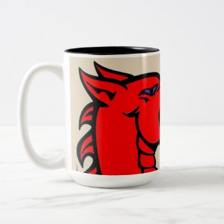 Cymru am Byth Red Dragon Mug