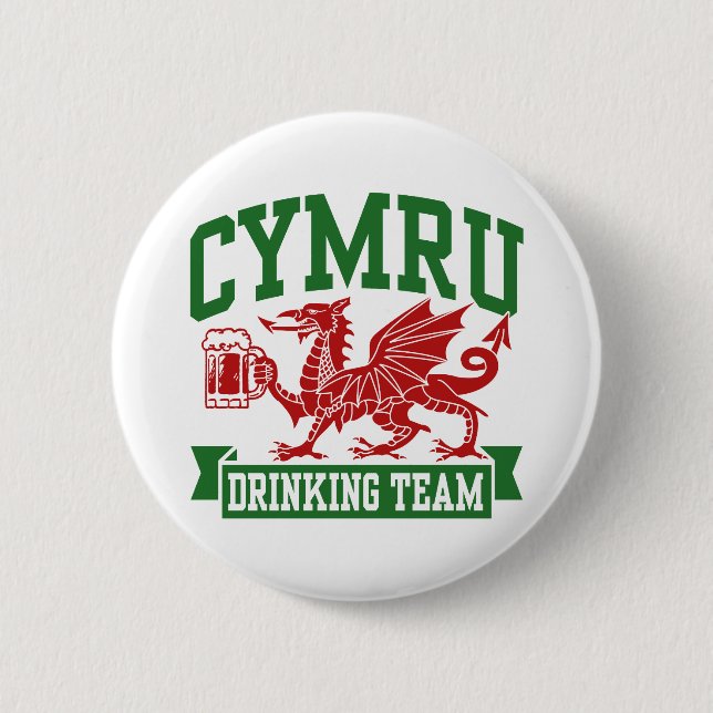 CYMRU Drinking Team Button (Front)