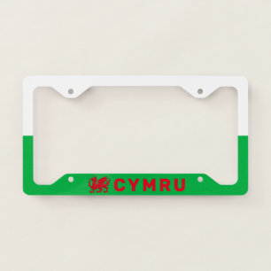 Cymru flag pattern License Plate Frame