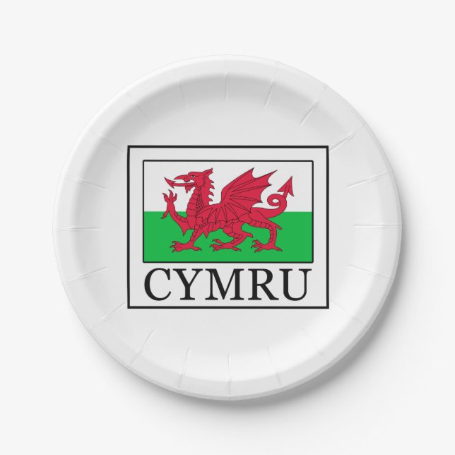 Cymru Paper Plates (Front)