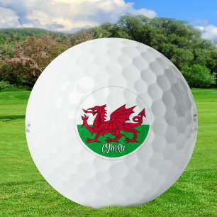 Cymru Patriots, Wales & Welsh Flag Golf Balls