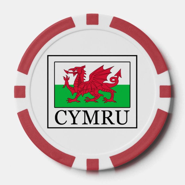 Cymru Poker Chips (Front)