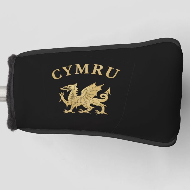 Cymru Shield Golf Head Cover (Front)