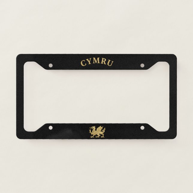 Cymru Shield License Plate Frame (Front)