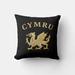Cymru Shield Throw Pillow