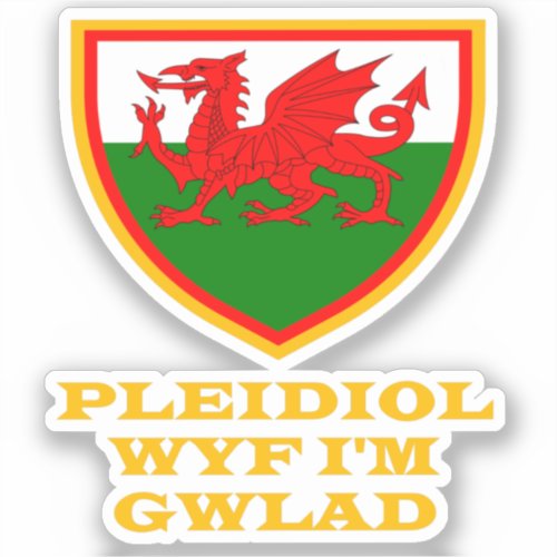 Cymru Wales Patriotism  Sticker