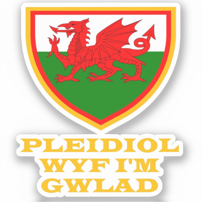 Cymru Wales Patriotism  Sticker (Front)