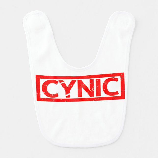 Cynic Stamp Baby Bib (Front)