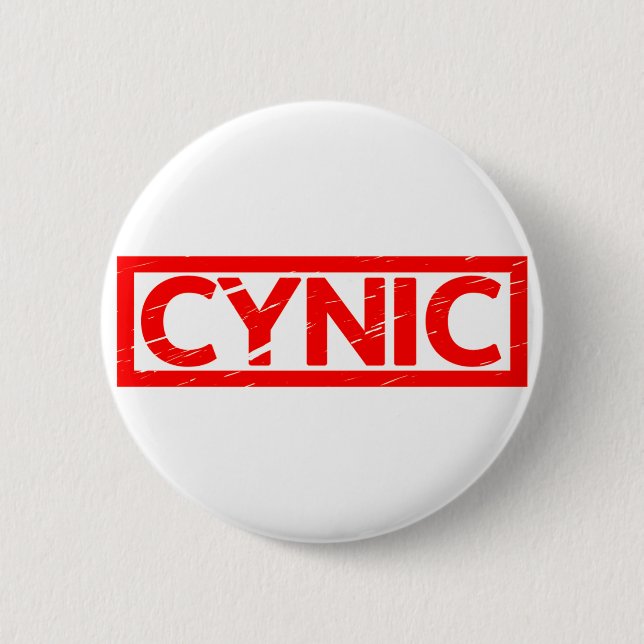 Cynic Stamp Button (Front)