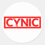 Cynic Stamp Classic Round Sticker