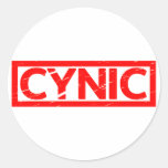 Cynic Stamp Classic Round Sticker