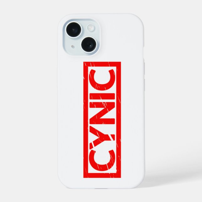 Cynic Stamp Iphone Case (Back)