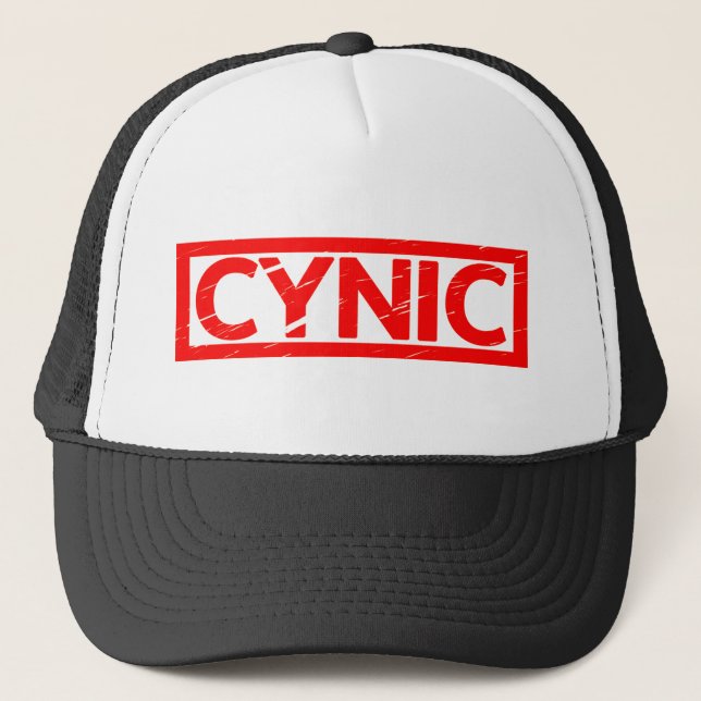Cynic Stamp Trucker Hat (Front)