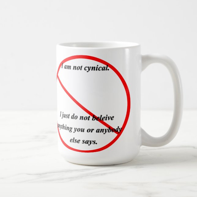 Cynical Coffee Mug (Right)