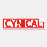 Cynical Stamp Bumper Sticker