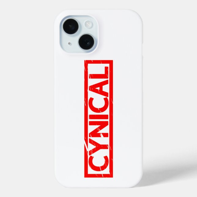 Cynical Stamp Case-Mate iPhone Case (Back)