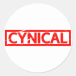 Cynical Stamp Classic Round Sticker