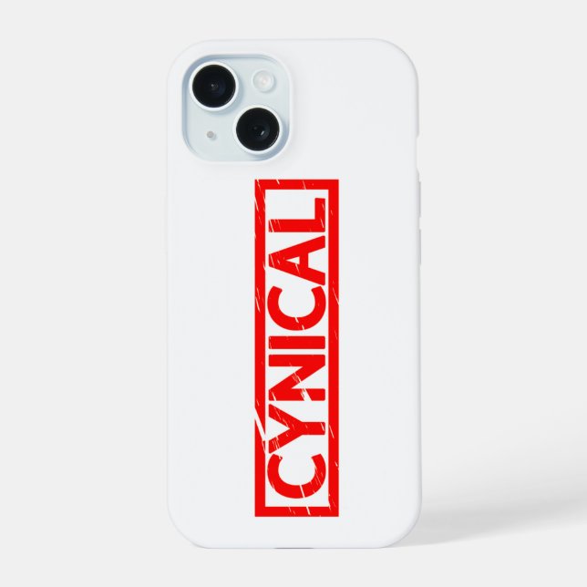 Cynical Stamp Iphone Case (Back)