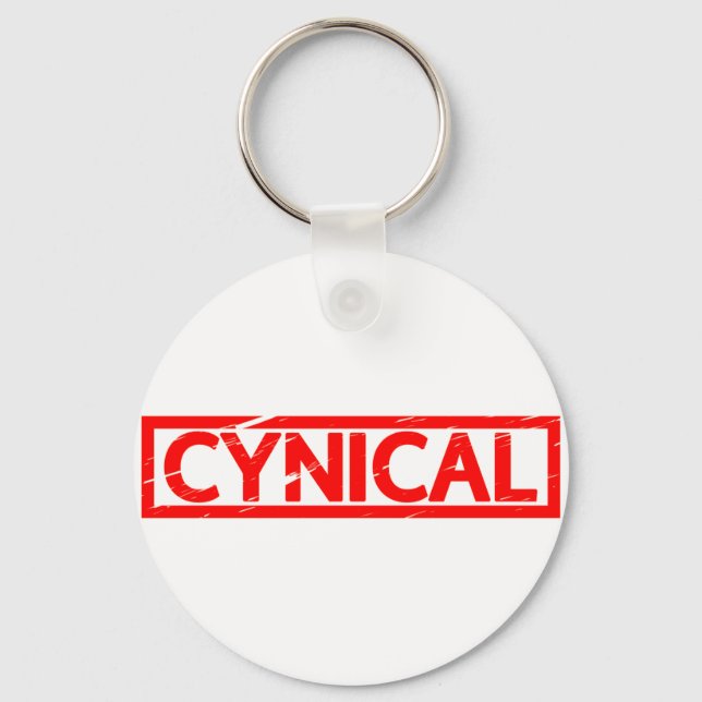 Cynical Stamp Keychain (Front)
