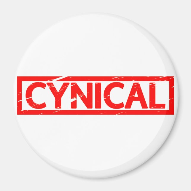 Cynical Stamp Magnet (Front)