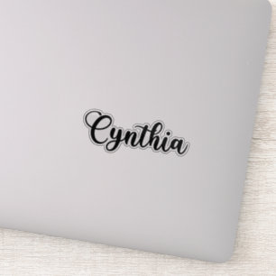 Cynthia Name - Handwritten Calligraphy Sticker