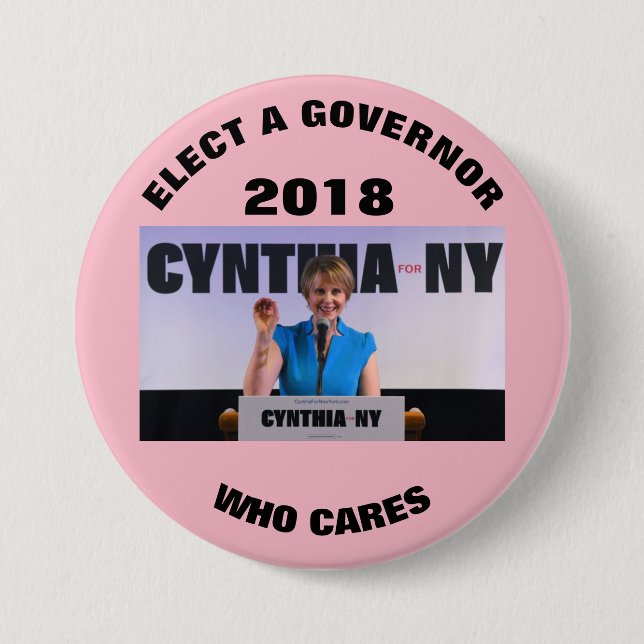 Cynthia Nixon 2018 Button (Front)