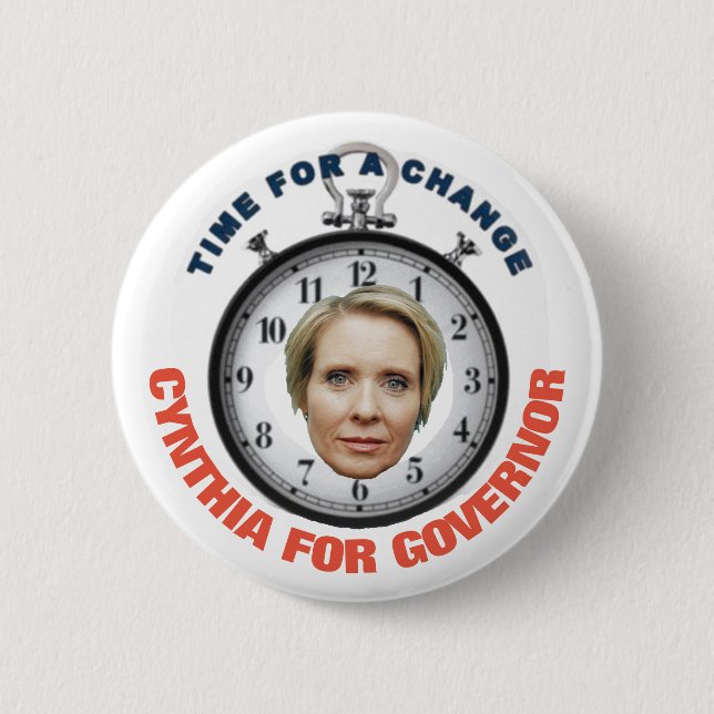 Cynthia Nixon 2018 Button (Front)